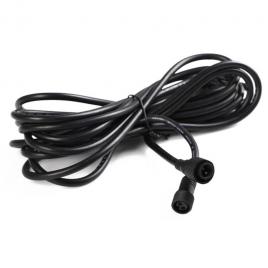 Cablu prelungitor ip65 flippy,  pentru lampi solare, material cauciuc si cupru, 2 pini mama- tata, waterproof, 5 metri, negru