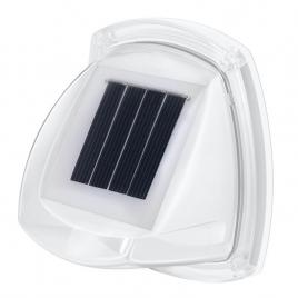 Lampa solara led tip aplica pentru perete flippy, 8.5 x 9 cm, 2v, abs, 600mah, rezistent la apa, material abs, 8 led-uri, alb cald
