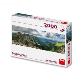 Puzzle panoramic, munti, 2000 piese - dino toys