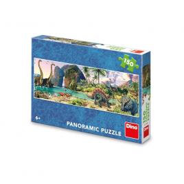 Puzzle panoramic dinozauri, 150 piese - dino toys