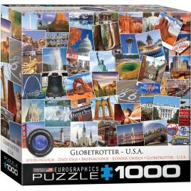 Puzzle 1000 piese globetrotter usa