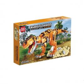 Set de constructie dinozaur gigantosaurus 34 cm cu 656 piese