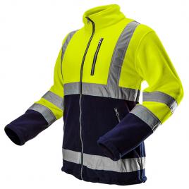 Bluza polar de avertizare galben cu negru nr.58 neo tools 81-740-xxl