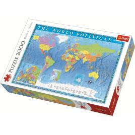 Puzzle trefl 2000 piese - harta politica a lumii