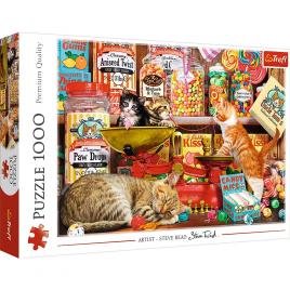 Puzzle trefl 1000 piese - pisici si dulciuri