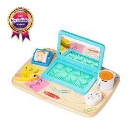 Laptop din lemn de jucarie pentru toddleri melissa and doug