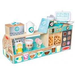 Set de joaca din lemn cu accesorii ne jucam de-a cafeneaua barista melissa and doug