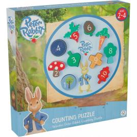 Puzzle peter rabbit cu numere orange tree toys 10 piese