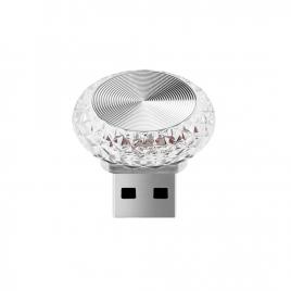 Bec ambiental disco Led , 3D, pentru masini, decoratiuni, lampa interioara, mix colorat, portabila