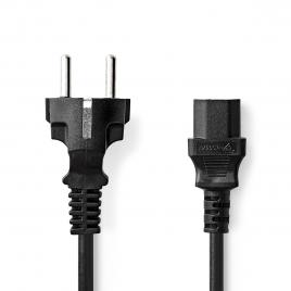 Cablu de alimentare schuko tata - iec-320-c13 10m 3x1mm2 cupru negru nedis cegl10030bk100