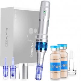 Set Microneedeling Dr. Pen M7 si 2 Fiole Tratament Facial BB-Glow Meso Serum MakeUp Dermawhite Foundation White BB-Cream