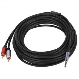 Cablu audio auxiliar, 3 conectori, qhd720, 2 metri, 3.5mm