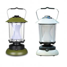 Lampa tip felinar led zd261, usb, 3 moduri, alb/verde