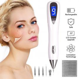 Aparat Cosmetic Plasma Indepartarea Petelor, Alunitelor, Pistruilor, Ecran LCD, Antiacnee Mole Removal Alb