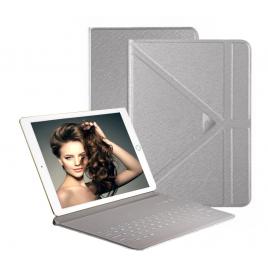 Husa Tableta Tastatura Apple Ipad 2nd Generation 9.7 Air 2 Smartbook Keypad ofera protectie Luxury Origami Silver
