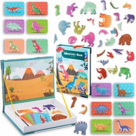 Carte magnetica tip puzzle lumea dinozaurilor ricokids rk-770