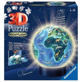 Puzzle 3d luminos planeta pamant ravensburger 72 piese