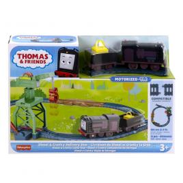 Set de joaca thomas cu locomotive diesel si cranky motorizate si accesorii
