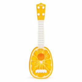 Chitara ukulele pentru copii cu 4 corzi ecotoys mj030 - portocala