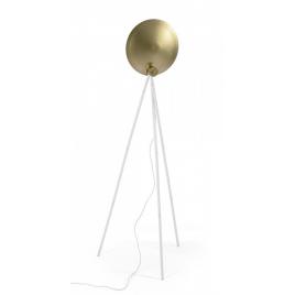 Lampadar otel alb auriu design 87x56x155 cm