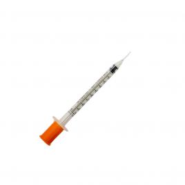 Seringa insulina 1ml cu ac g29 (portocalie)