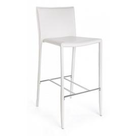 Set 2 scaune bar albe catherine 52x46x105 cm