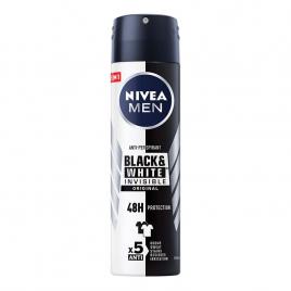 Antiperspirant men black&white invisible original spray 150ml