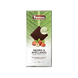 Ciocolata neagra alune stevia 125gr