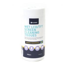 Platinet pfs5875 lcd/tft wet cleaning tissues 20x13cm 100pcs