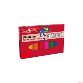 Set de plastilină herlitz - 8 culori neon pentru creativitate fără limite