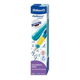 Stilou pelikano junior, penita l, grip ergonomic, pentru stangaci, culoare