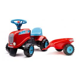 Tractor go! cu remorca pentru copii, rosu, fk 200b