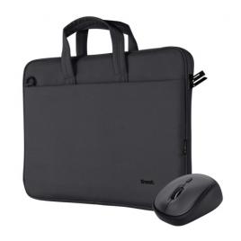 Trust bologna laptop bag and mouse set black