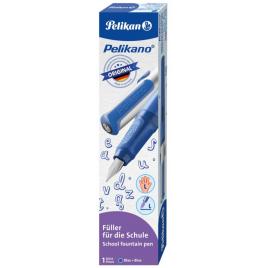 Stilou pelikano, penita l, grip ergonomic, pentru stangaci, 1 patron mare