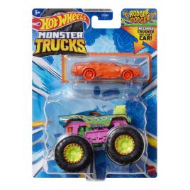 Hot wheels monster truck si masinuta metalica rodger dodger