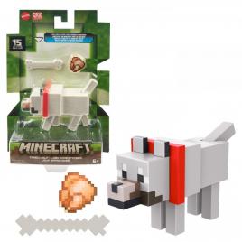 Minecraft craft a block figurina tamed wolf 8cm