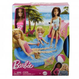 Barbie set papusa barbie blonda si piscina