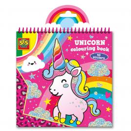 Carte de colorat unicorn