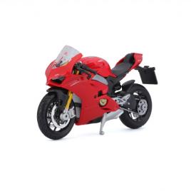 Macheta motocicleta bburago 1:18 ducati panigale v4 rosu, bb51030-51080