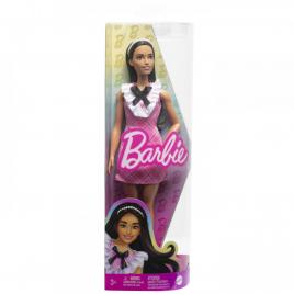 Papusa barbie fashionista bruneta cu bentita