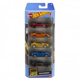 Set 5 masini hot wheels nightburnerz