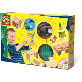 Set creativ - constructii din lemn