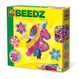 Set creativ beedz - margele de calcat unicorn cu coama