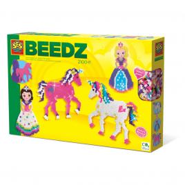 Set creativ copii beedz - margele de calcat cu unicorni si printese