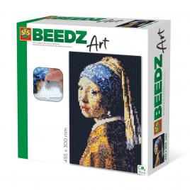 Set margele de calcat beedz art - fata cu un cercel de perla