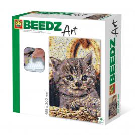 Set margele de calcat beedz art - pisica