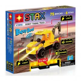 Jucarie - set constructie copii cu lumini si sunete stax - camion tractare