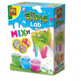 Set de mixat slime colorat cu margele si bile