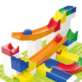 Jucarie copii marble run hubelino - extensie balansoar (45 piese)