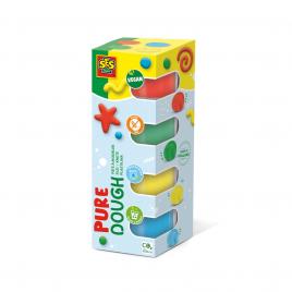 Plastilina colorata vegana pentru copii ses pure 4 x 90 gr